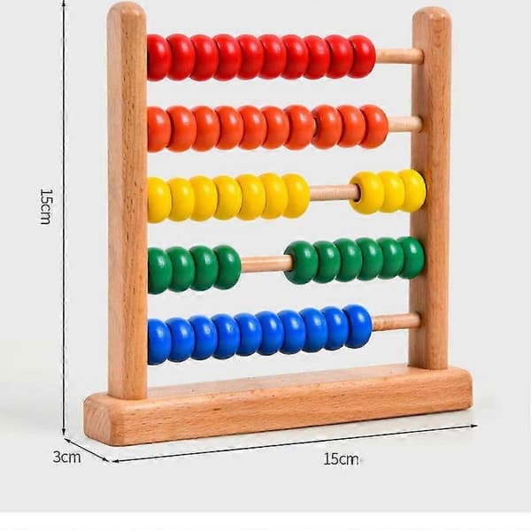 Miniatyr räkneram, 5 rader, lärande matematik abacus