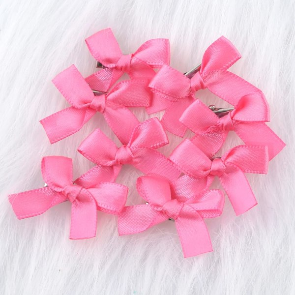 8st rosa rosett små hårspännen för flickor hårrosor Söt rosett hårklämma hårspännen för kvinnor Y2k hårtillbehör