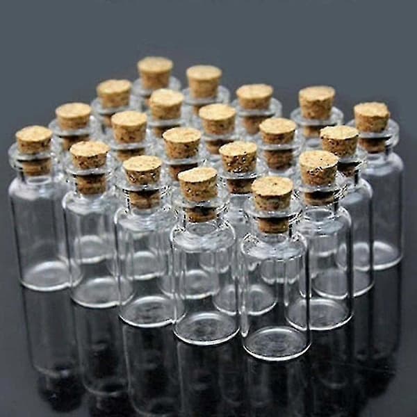 20 st 23x13mm Mini Korkhängen Hantverk Glasflaskor