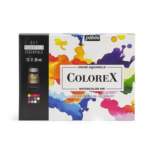 Colorex-akvarellimusteiden perussarja 12 x 20 ml
