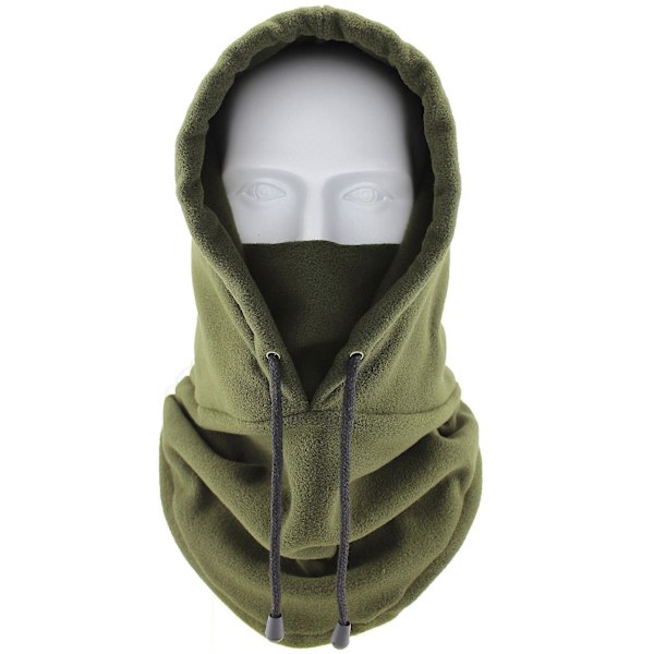 Skisikker skimaske varm ullhette om vinteren multifunksjonelt ansiktsdeksel (ArmyGreen)