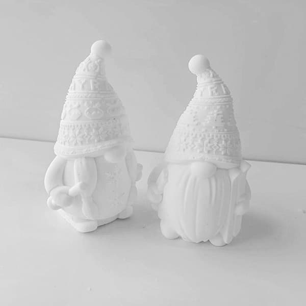 Ansiktsløs skignomlysform DIY krystall dryppende lim dverg aromaterapi stearinlys håndlaget såpe påskegaveform