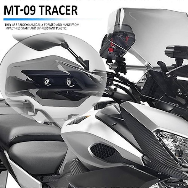 Handskydd Deflektorförlängning Vindruta för YAMAHA Tracer 900 MT-09 TRACER 2014 2015 2016 2017 Motorcykel Transparent