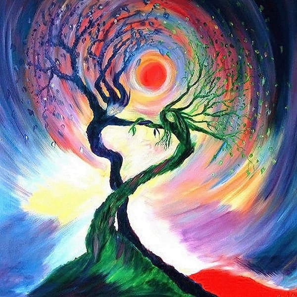 #5D DIY Kit for Adults and Children, Diamond Painting, Magic Tw#