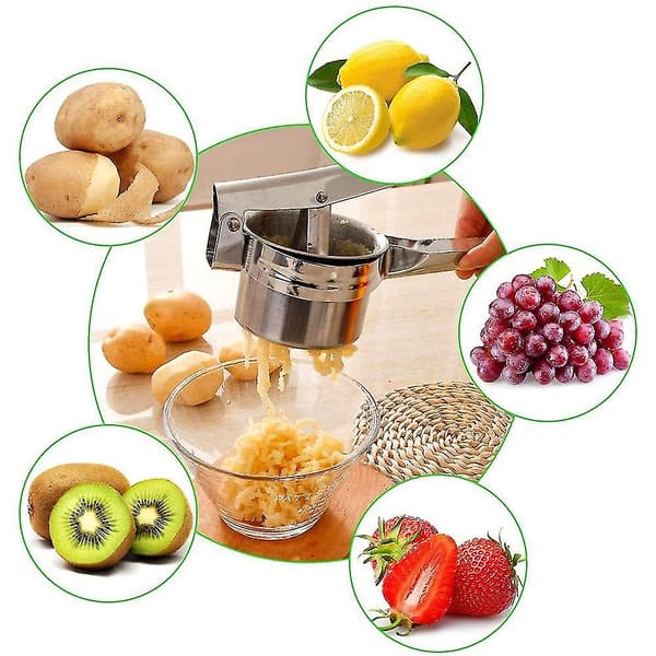 Premium Spaetzle / Potetpresse laget av rustfritt stål 3 silinnsatser