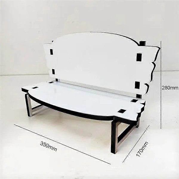 7/4 Tommer Billig I Kærligt Minde Lille Stol Brugerdefineret Træ MDF Sublimation Memorial Blank, 10 stk