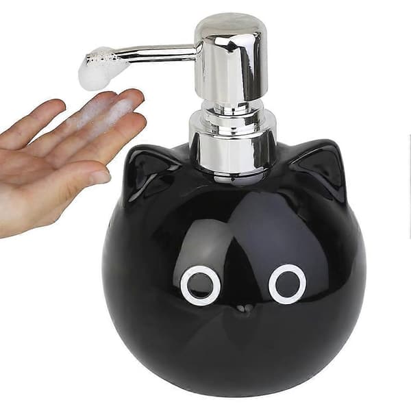 Keramisk såpedispenser for katter, lotion/dusjgeldispenser