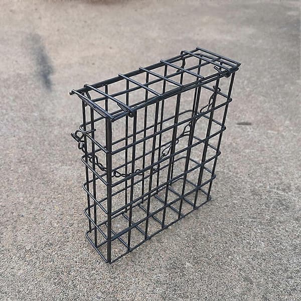 Firkantet fuglefoderbur Fuglefoderautomat Frugt- og fedtfoderautomat A