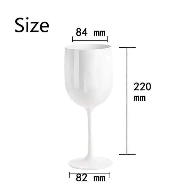 4-pack eleganta och okrossbara vinglas, plastvinglas, mycket splittringssäkra vinglas
