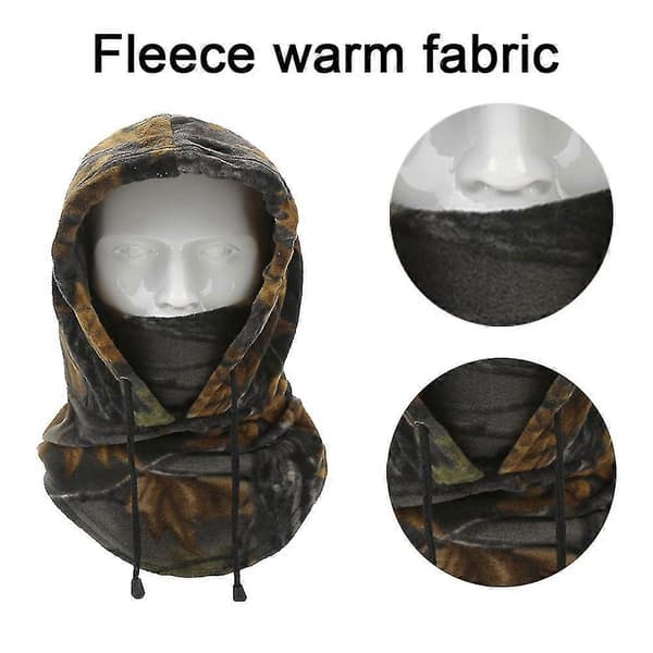 Vinter Utomhus Ridning Varm Mask Förtjockad Och Förstorad Vindtät Fleece-Mössa