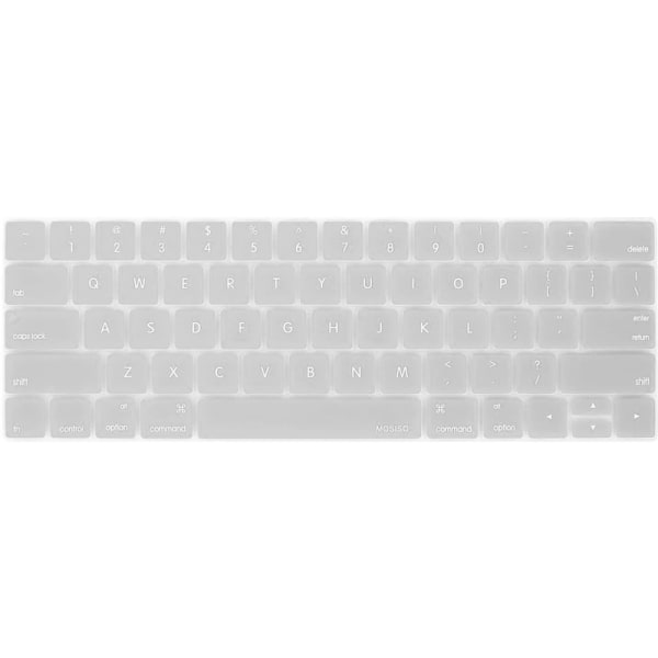 Ultratunnt tangentbordsskydd kompatibelt med MacBook Pro-Silver