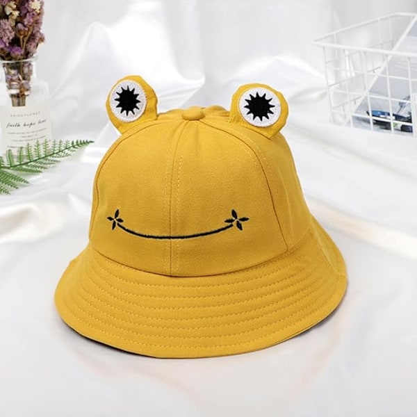 Grodhatt för vuxna, vikbara solhattar för utomhusbruk, solhatt i bomull, solskydd, strandkepsar, brett brätte, fiskarhatt Khaki Children: 54-56CM