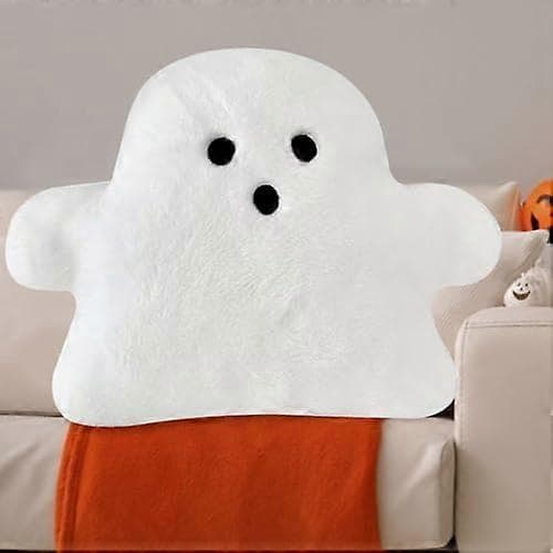 Halloween Ghost Pillows, Cute Stuffed Ghost Dolls Soft Halloween Pillow, Cute Ghost Plush, Decorative Halloween Throw Pillows 40x50cm
