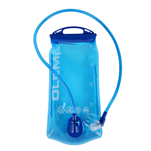 Vätskebehållare, Läcksäker Vattenbehållare, 2L, Vattenpåse BPA-fri, för Löpning Cykling Vandring Camping Blue