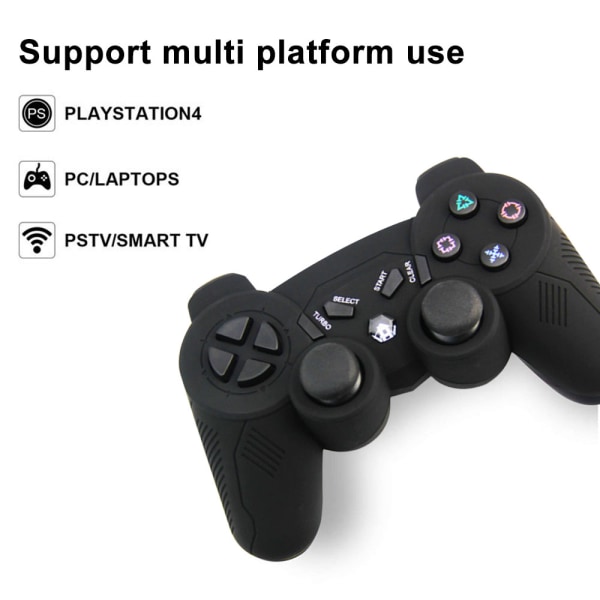 Trådløs Bluetooth-kontroller Trådløs spillkontroller PS3-kontroller erstatningsjoystick kompatibel med Playstation 3-svart