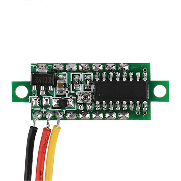 1kpl Digitaalinen 0.28″LED-näyttö Volttimittari DC Virranmittari Paneeli 0~100V (Punainen)