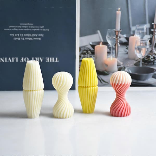 DIY Stearinlysforme Cylinder Stearinlysform, Cylinder Silikone Stearinlysform, 3D Geometrisk Stearinlysform Stearinlys Dekorationsværktøjer