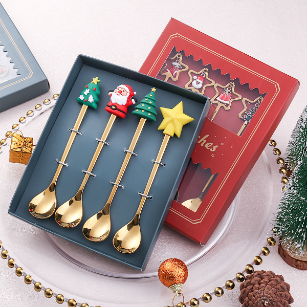 Jule Ske Gaffel Nytår 2024 Julepynt til Hjemmet Julegave Natal Noel Navidad Style 3