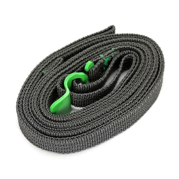 Bagagestropper Kraftig Polypropylen Webbing med Rustfri Krog til Udendørs Sport Grøn