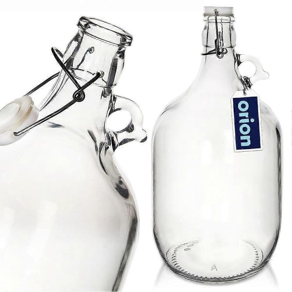 Flaska med klämma, glaskanna, 5 l