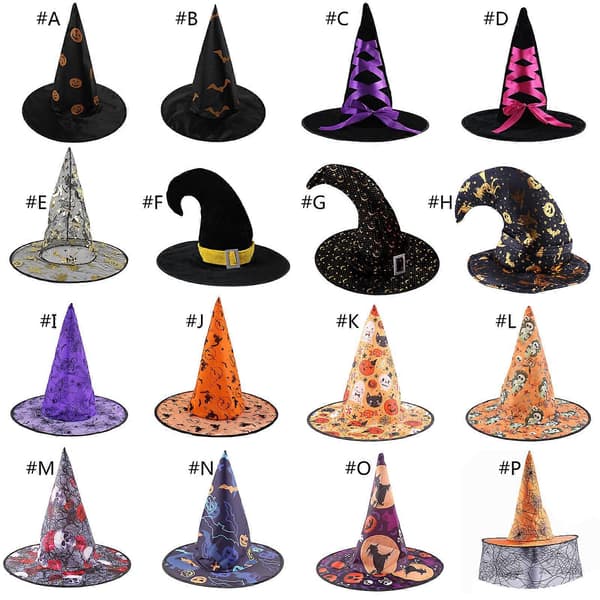 Witch Hat Halloween Easter Party Witch Hats Masquerade Wizard Hat Props Cap