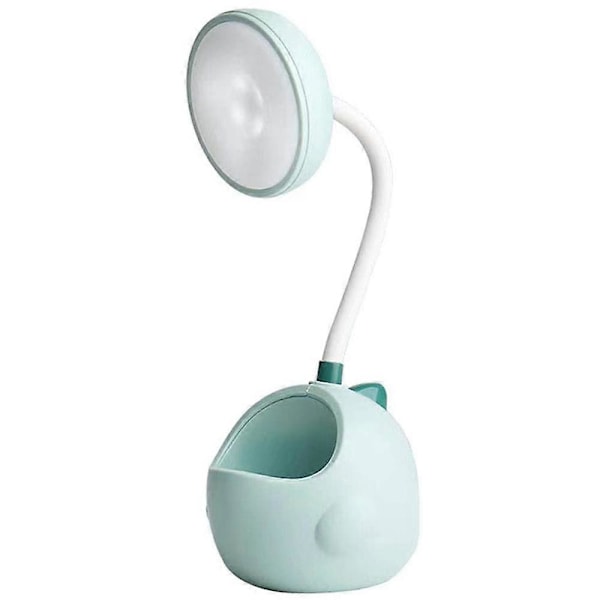 Bordlampe, Søde Dinosaur Bordlamper med USB-ladeport & Penholder, Sengelampe til R