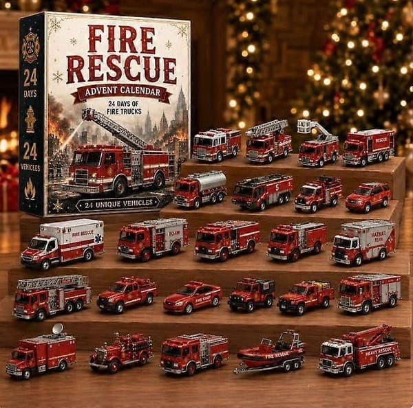 Julbilsmodell 24-dagars adventskalender Plastprydnad WG-26