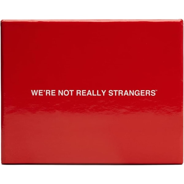 WE'RE NOT REALLY STRANGERS Korttipeli - Hauska perhejuhlapeli aikuisille, teini-ikäisille ja lapsille peli-iltaan, interaktiivinen korttipeli ja jäänmurtaja, yli 12-vuotiaille pelaajille