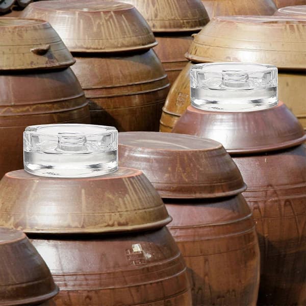 Fermenteringsvikt Lock Mason Jars Glaslock Liten Fermenteringsvikt Mason Jars Vikt