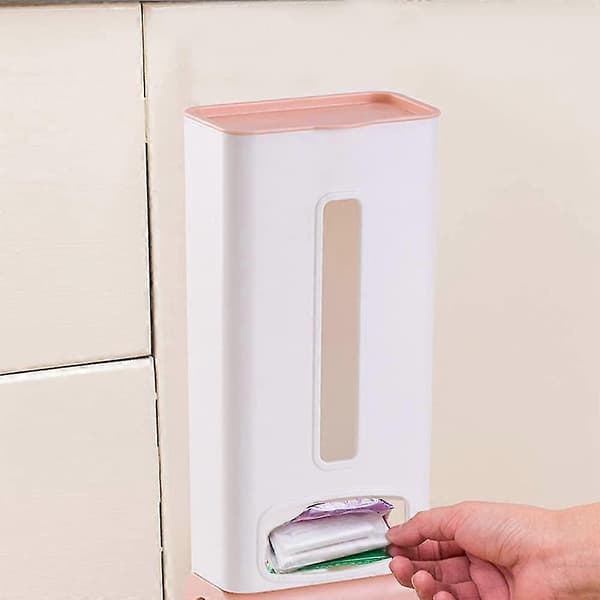 2-pack plastpåsehållare för väggmontering, dispenser för plastpåsar, påshållare i plast