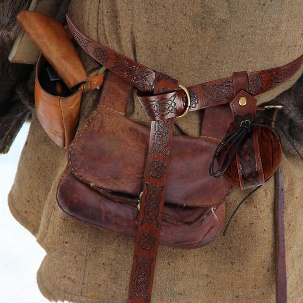 PU Bæltetaske Sæt Viking Cosplay til Kvinder 1Sæt Renæssancetaske