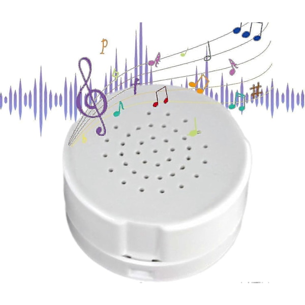 Stemmeopptaker for Teddybjørn Trykkbar Opptakbar Stemmeboks Opptakermodul 30 Sekunders Opptaker for Plysjdyr Plysj Leke Pute white (Pack of 3)
