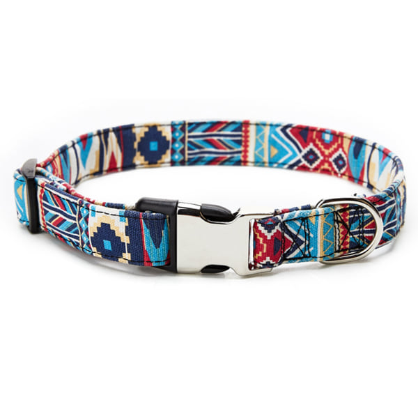 Dog Collar For Small And Medium Sized Large Dogs - Specially Designed Ethnic Style Dog Pet Collarethnic Stripe