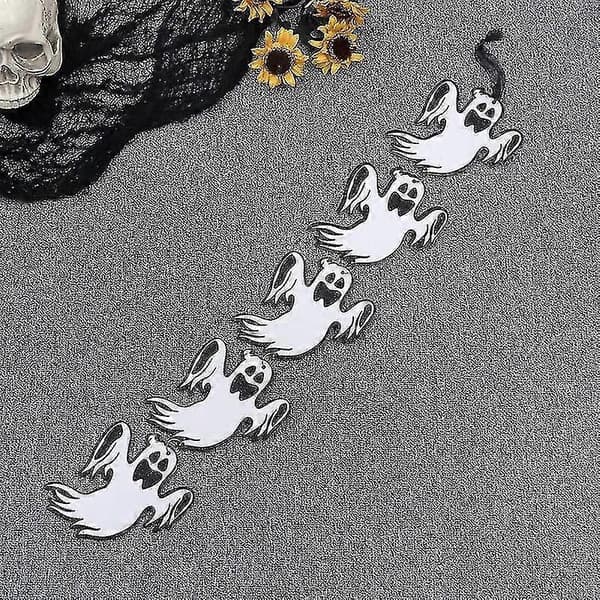 Halloween Decoration - 1-piece Set with 5 Hanging Ghosts for Spooky Party Decor
