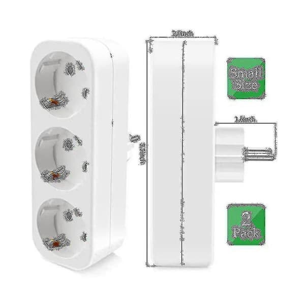 Multistik uden kabel, 250v/16a stikadapter, bærbare stik, 3680w konverterstik EU Pl