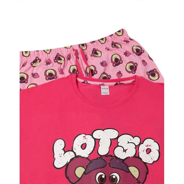 Pyjamas med Lotso-ansikte för damer, kortärmad lång pyjamas