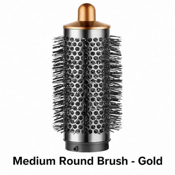 Airwrap Volumizing Round Brush Attachment with Dense Bristles, Medium Size