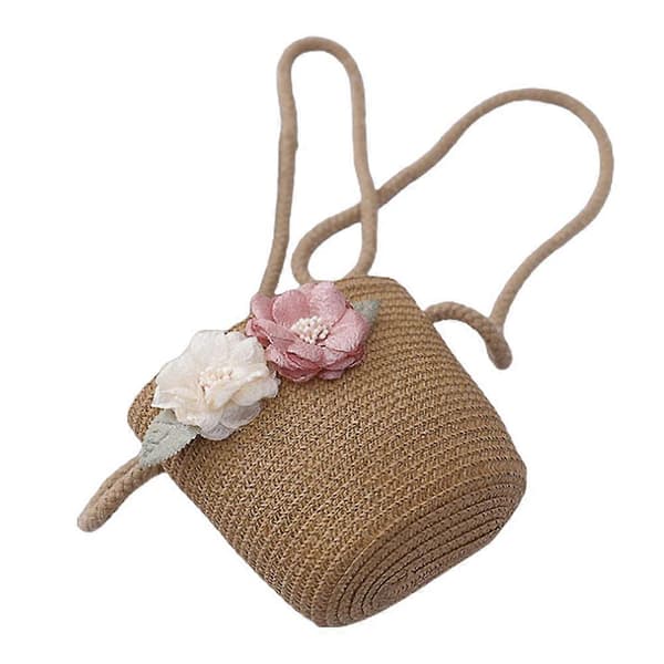 Stråtaske til børn Børnemode Strå Crossbody Taske til kvinder