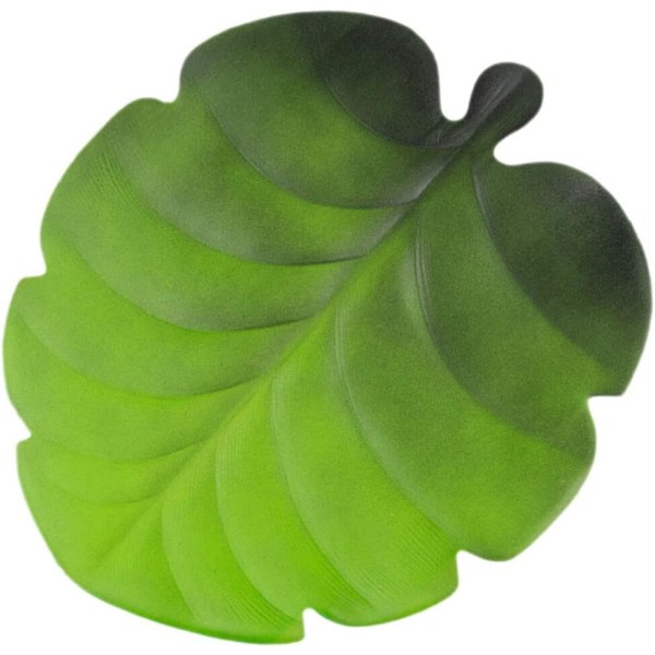 Konstgjorda växtblad Bordsmatta Sköldpadda Bakbladsunderlägg Halkfri bordstablett Tropiska löv bordstablett för