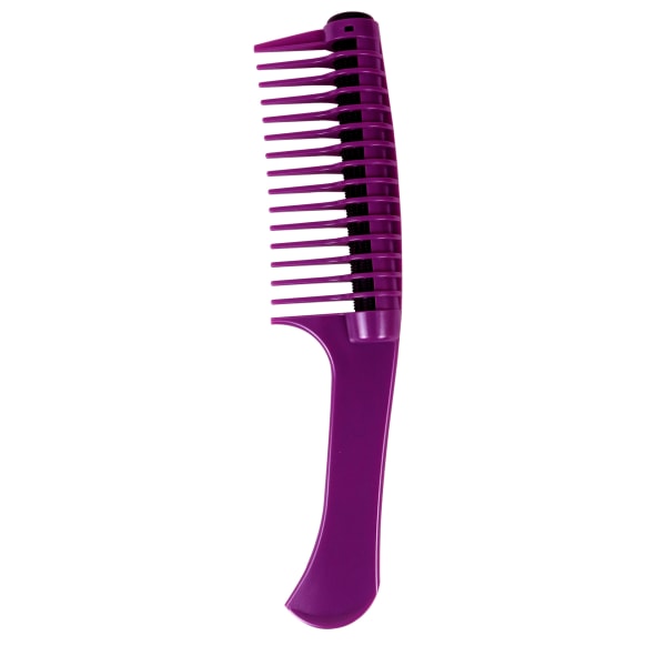 Skarvning Detangling Roller Comb, Integrerad Roller Hair Comb, Professionell hårfärgningskam, Hår daglig vård kam-lila