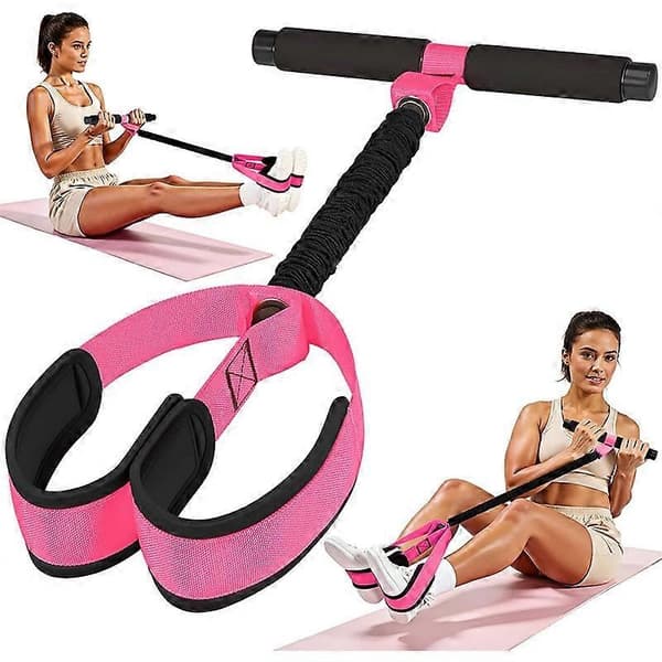 Non-slip Foot Pedal Bands Pedal Resistance Bands with Handle Yoga Sit-up Trainer Pull Rope Core Training for Abdomen