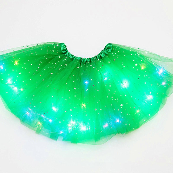Tylli Hame Nainen LED Tutu Aikuinen Teini Tutu Juhla Baletti Tanssi Naamiaisasu Halloween Asu Vit