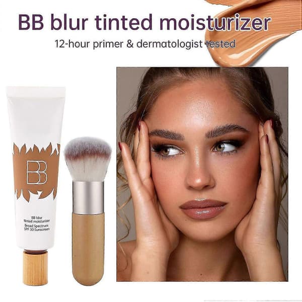 BB Blur Tonad Fuktighetskräm SPF30, BB Cream Tonad Fuktighetskräm med Brett Spektrum SPF, BB Tonad Bil