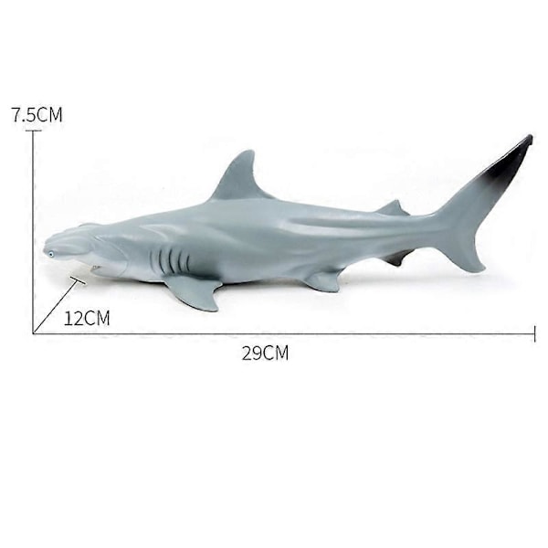 Megalodon Tigerhaj VitHaj Marin Djurdocka Samling Leksak PresentHaj Dekoration Modell Megalodon