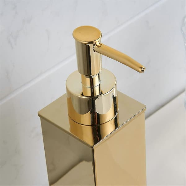Stående sæbedispenser guld shampoodispenser til bruser, badeværelse, køkken