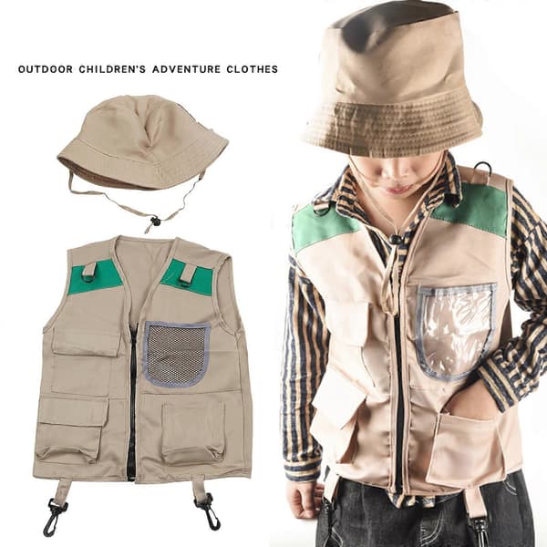 Backyard Safari Explorer Barn Rollspel Set Utomhus Äventyr Campingutrustning Kostymtillbehör Kit Barn Explorer Kit
