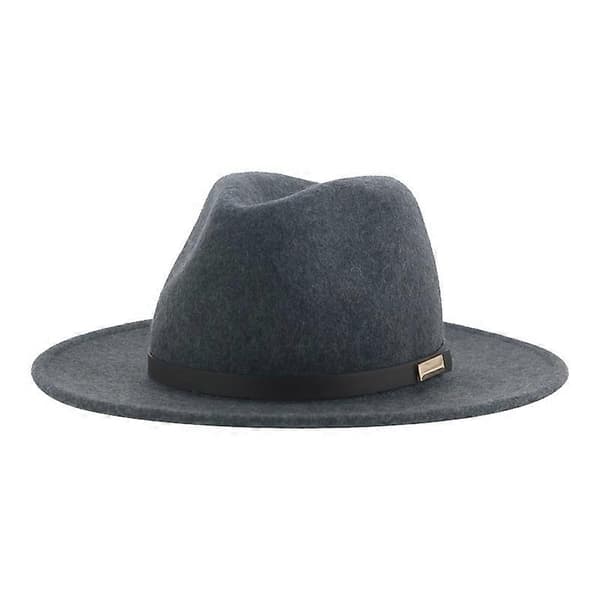 Hatte til kvinder 100% uld Fedoras Vinter Damehat Grå Sort Luksus Bryllupsfest Tophat Herrehatte Pamelas Y Tocados Para Bodas