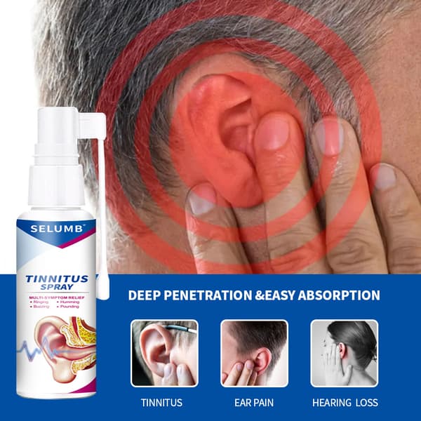 2025 Tinnitus Spray Øresus Lindrende Øredråper Hørsel 30ml
