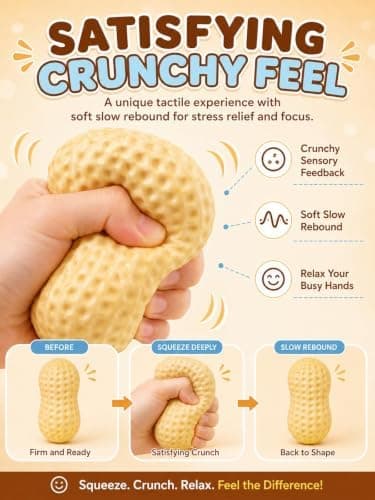 Crazy Soap Squishy ASMR Bead-Filled Realistic Food Stress Ball Squeezable Moldable Slushy Asmr Realistic Taba Handmade Non-Bouncing Sticky 9*4*4.3cm