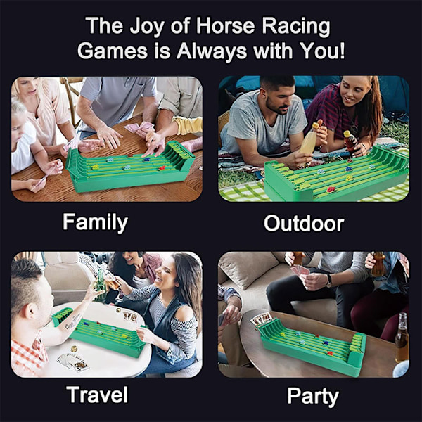 Horse Racing Table Game With 6 Horses Game Chessboard LINE Race Game Board Table Games For Kids 2024 Tabletop Horse Racing For Family Party Night